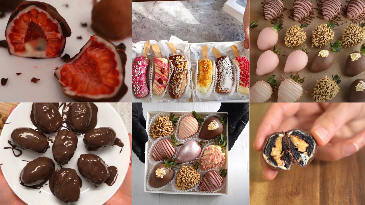 Фрукти в шоколаді